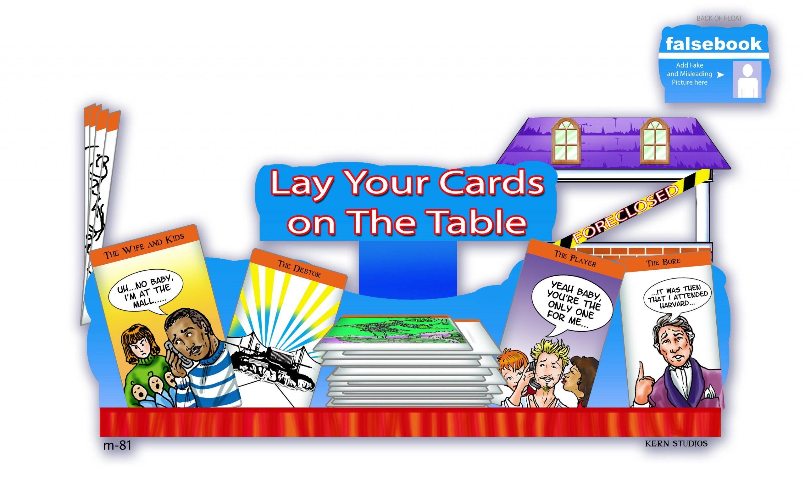 lay your cards on the table