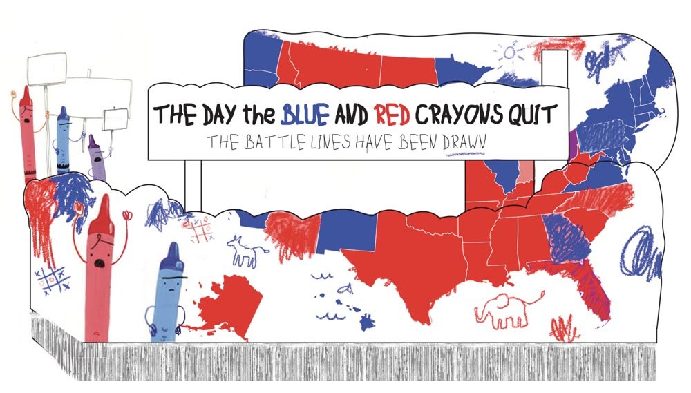 M-91 The Day the Red and Blue Crayons Quit