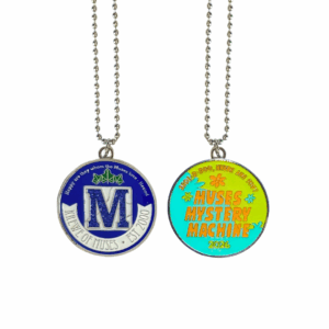 Cloisonné Enamel Doubloon on Chain