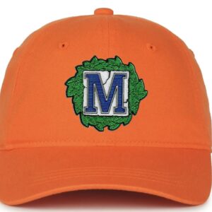 Orange Metallic Flag Art Cap